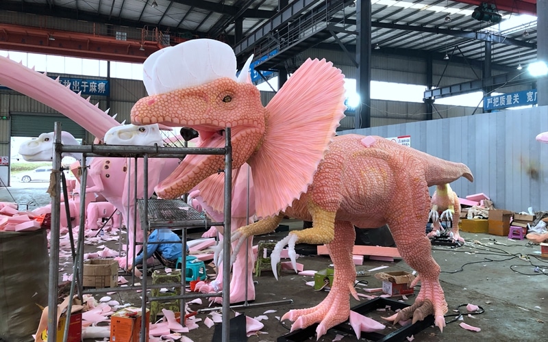 Production of Dinosaur Skin.JPG