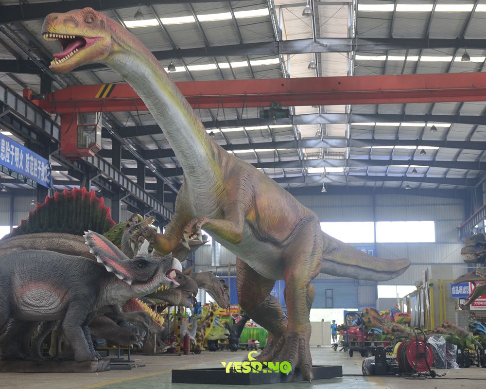 Realistic Dinosaur Model Animtronic Plat