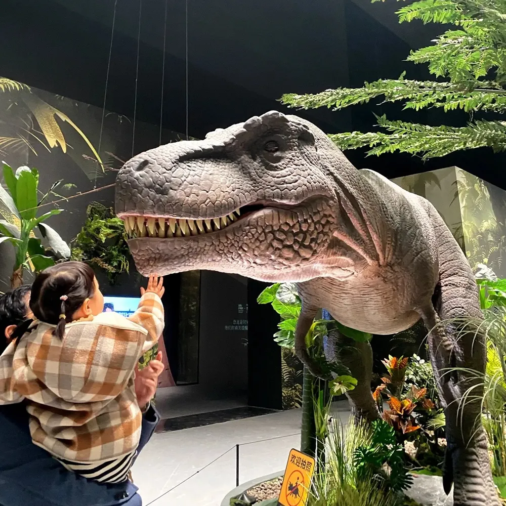 T‑Rex replica in museum