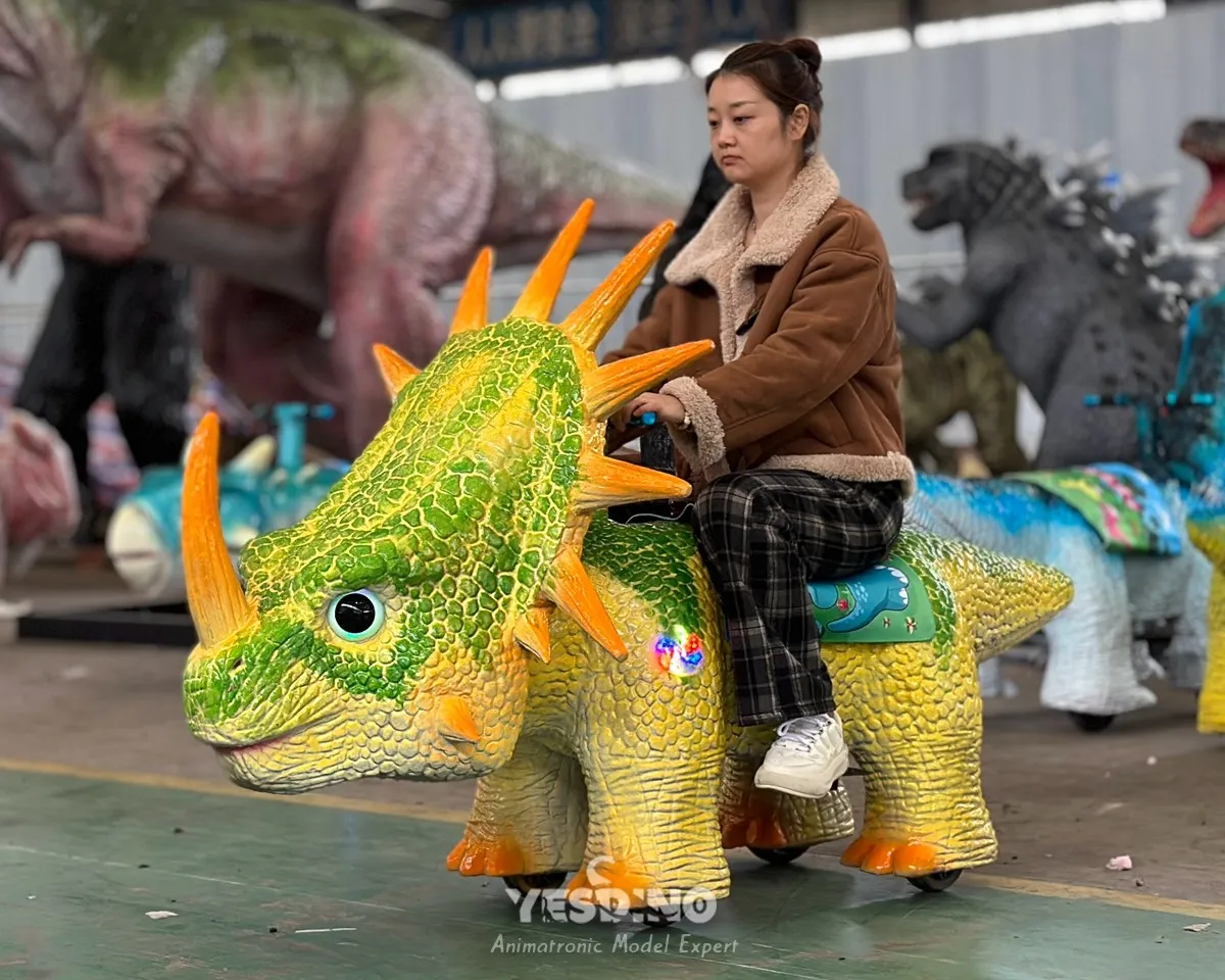 Styracosaurus Ride On Dinosaur, Coin-Operated