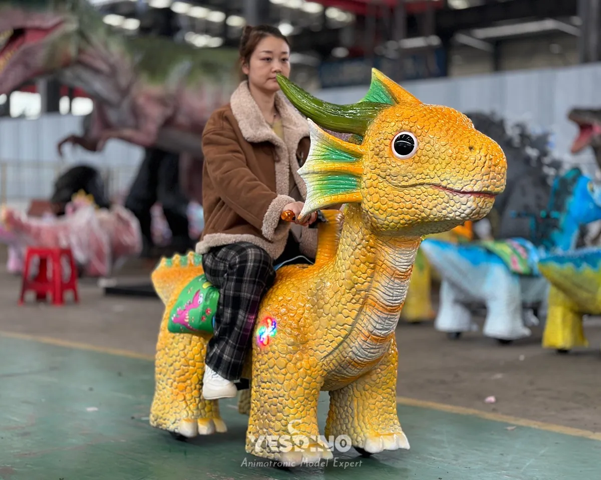 Animatronic Dragon Ride Car, Coin-Operated