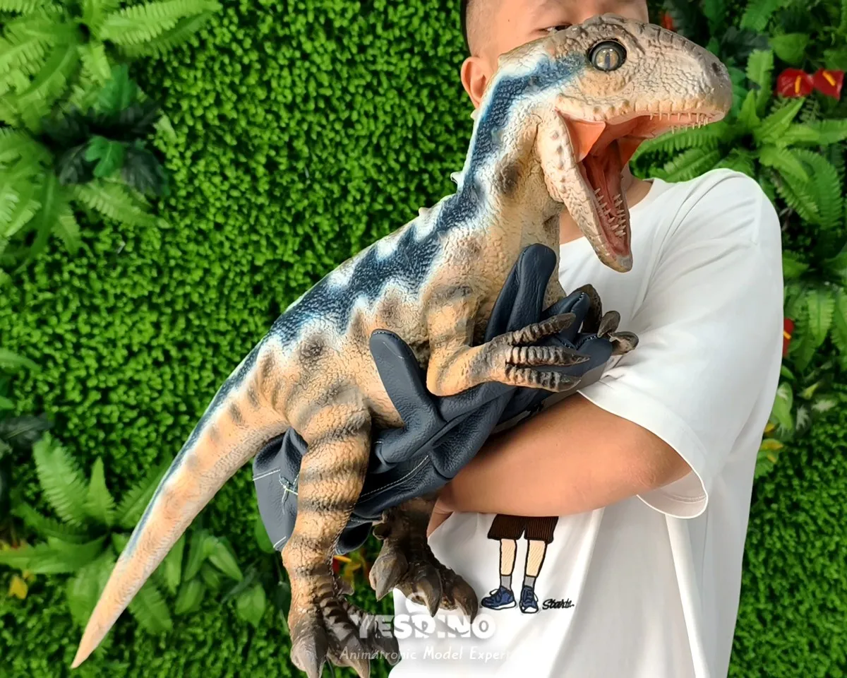 Velociraptor Puppet, 1m Realistic Hand Puppet
