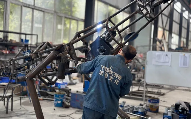 Stage 2: building the internal frame of an animatronic insect